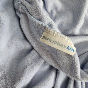 Pottery Barn Luxe Chamois Crib fitted sheet in light blue